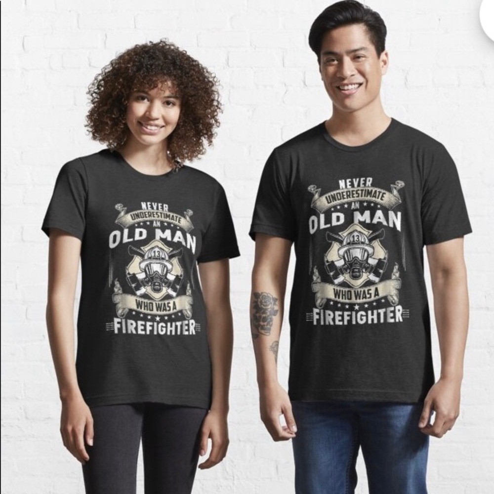 Retired Firefighter T-shirt Size 3XL